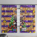 Storm Rugby Merry Christmas Window Curtain Indigenous Australian Art