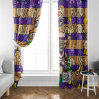 Storm Rugby Merry Christmas Window Curtain Indigenous Australian Art