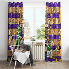 Storm Rugby Merry Christmas Window Curtain Indigenous Australian Art