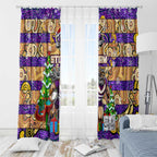 Storm Rugby Merry Christmas Window Curtain Indigenous Australian Art
