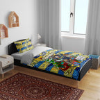 Cowboys Rugby Merry Christmas Bedding Set Indigenous Australian Art