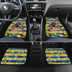 Cowboys Rugby Merry Christmas Car Mats Indigenous Australian Art