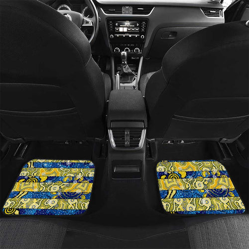 Cowboys Rugby Merry Christmas Car Mats Indigenous Australian Art