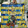 Cowboys Rugby Merry Christmas Quilt Indigenous Australian Art