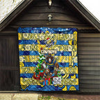 Cowboys Rugby Merry Christmas Quilt Indigenous Australian Art