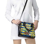 Cowboys Rugby Merry Christmas Shoulder Handbag Indigenous Australian Art