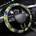 Cowboys Rugby Merry Christmas Steering Wheel Cover Indigenous Australian Art