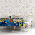 Cowboys Rugby Merry Christmas Tablecloth Indigenous Australian Art
