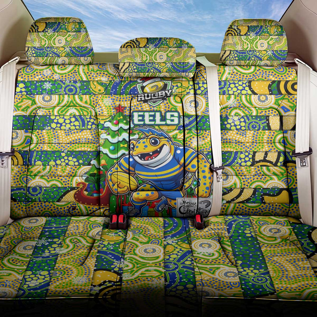 Eels Rugby Merry Christmas Back Car Seat Cover Indigenous Australian Art