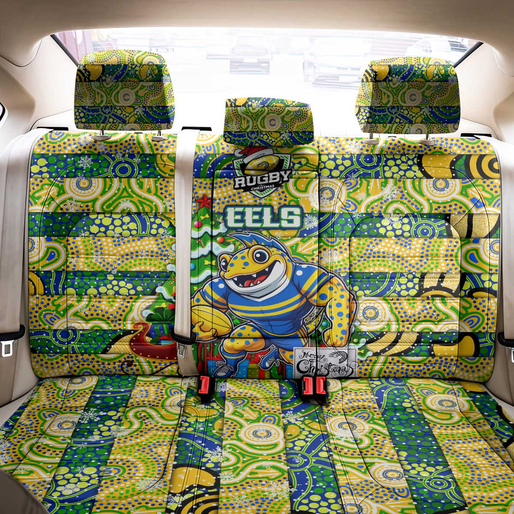 Eels Rugby Merry Christmas Back Car Seat Cover Indigenous Australian Art