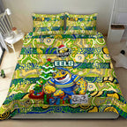 Eels Rugby Merry Christmas Bedding Set Indigenous Australian Art