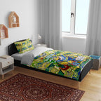 Eels Rugby Merry Christmas Bedding Set Indigenous Australian Art