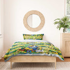 Eels Rugby Merry Christmas Bedding Set Indigenous Australian Art