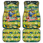 Eels Rugby Merry Christmas Car Mats Indigenous Australian Art