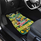 Eels Rugby Merry Christmas Car Mats Indigenous Australian Art