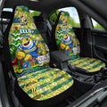 Eels Rugby Merry Christmas Car Seat Cover Indigenous Australian Art