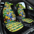 Eels Rugby Merry Christmas Car Seat Cover Indigenous Australian Art