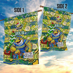 Eels Rugby Merry Christmas Garden Flag Indigenous Australian Art