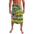 Custom Eels Rugby Merry Christmas Lavalava Indigenous Australian Art