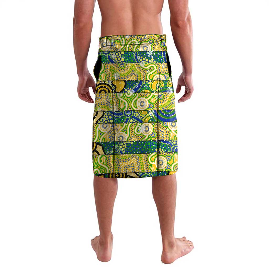 Custom Eels Rugby Merry Christmas Lavalava Indigenous Australian Art