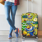 Eels Rugby Merry Christmas Luggage Cover Indigenous Australian Art