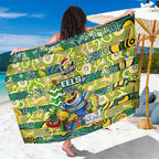 Eels Rugby Merry Christmas Sarong Indigenous Australian Art