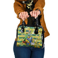 Eels Rugby Merry Christmas Shoulder Handbag Indigenous Australian Art