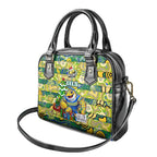 Eels Rugby Merry Christmas Shoulder Handbag Indigenous Australian Art