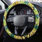 Eels Rugby Merry Christmas Steering Wheel Cover Indigenous Australian Art
