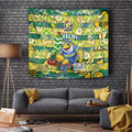 Eels Rugby Merry Christmas Tapestry Indigenous Australian Art