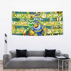 Eels Rugby Merry Christmas Tapestry Indigenous Australian Art