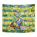Eels Rugby Merry Christmas Tapestry Indigenous Australian Art