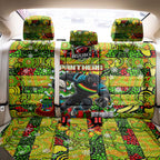 Panthers Rugby Merry Christmas Back Car Seat Cover Indigenous Australian Art
