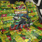 Panthers Rugby Merry Christmas Back Car Seat Cover Indigenous Australian Art