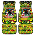 Panthers Rugby Merry Christmas Car Mats Indigenous Australian Art