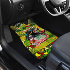 Panthers Rugby Merry Christmas Car Mats Indigenous Australian Art