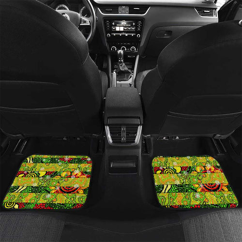 Panthers Rugby Merry Christmas Car Mats Indigenous Australian Art