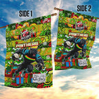 Panthers Rugby Merry Christmas Garden Flag Indigenous Australian Art