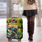 Panthers Rugby Merry Christmas Luggage Cover Indigenous Australian Art