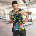 Custom Panthers Rugby Merry Christmas Men Tank Top Indigenous Australian Art