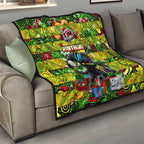 Panthers Rugby Merry Christmas Quilt Indigenous Australian Art