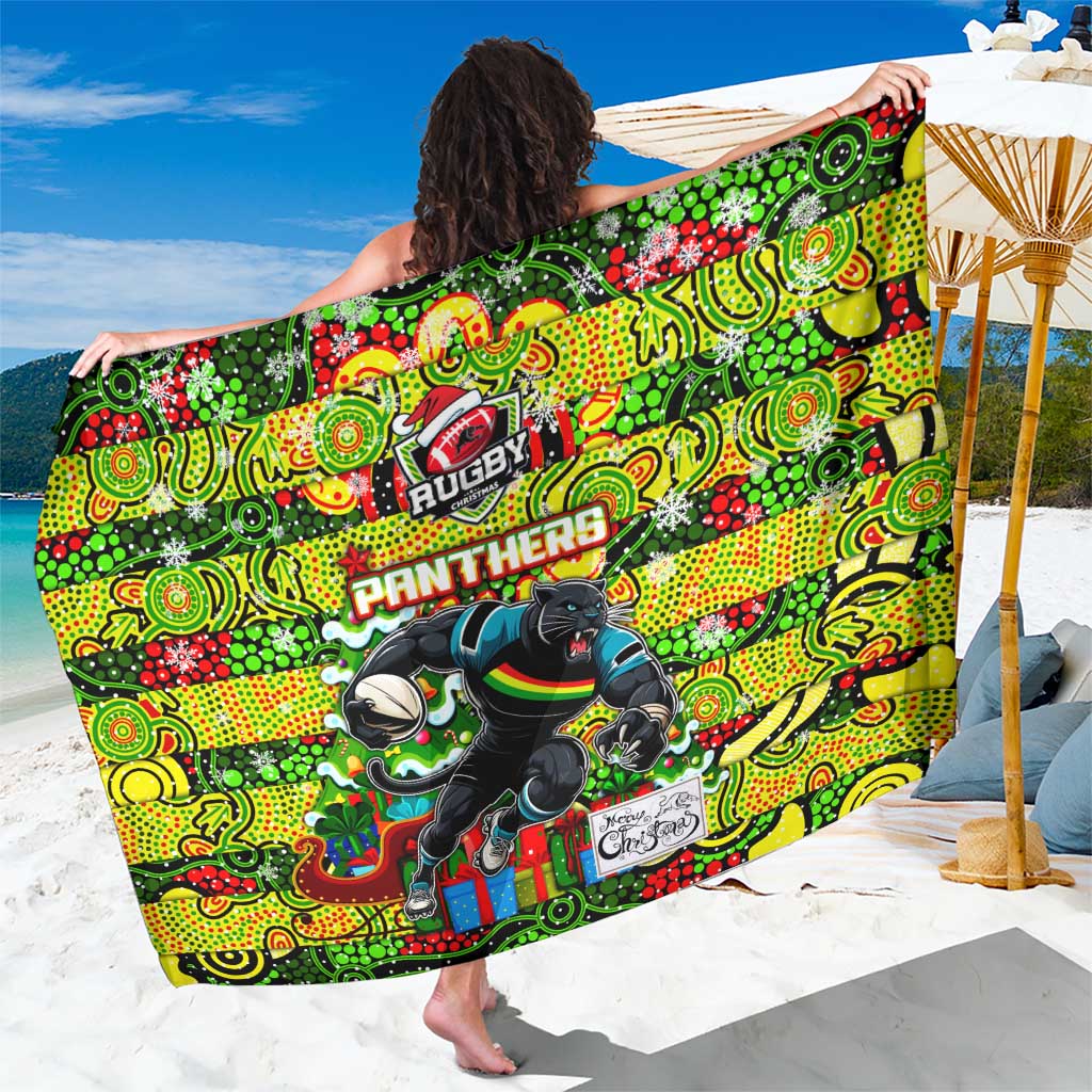 Panthers Rugby Merry Christmas Sarong Indigenous Australian Art