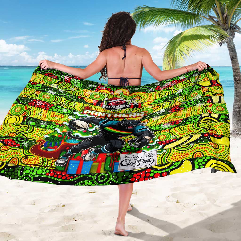 Panthers Rugby Merry Christmas Sarong Indigenous Australian Art
