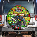 Panthers Rugby Merry Christmas Spare Tire Cover Indigenous Australian Art