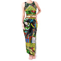 Custom Panthers Rugby Merry Christmas Tank Maxi Dress Indigenous Australian Art