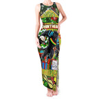Custom Panthers Rugby Merry Christmas Tank Maxi Dress Indigenous Australian Art