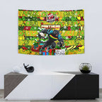 Panthers Rugby Merry Christmas Tapestry Indigenous Australian Art