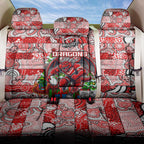 Dragons Rugby Merry Christmas Back Car Seat Cover Indigenous Australian Art