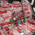 Dragons Rugby Merry Christmas Back Car Seat Cover Indigenous Australian Art