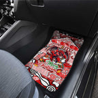 Dragons Rugby Merry Christmas Car Mats Indigenous Australian Art